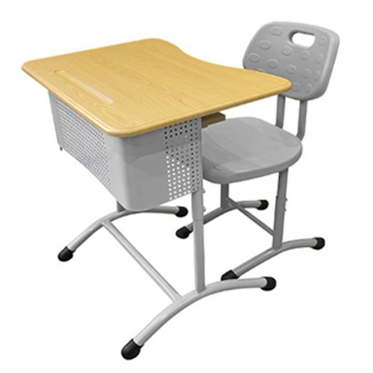 ИНКЭ-141 Комплект ученической мебели одноместный (Стол МДФ с экраном и стул ИНС-4-1)