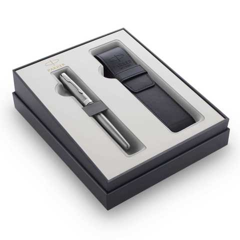 Набор подарочный Sonnet - GIFT 20 Stainless Steel CT, ручка перьевая+чехол