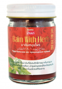 Тайский красный бальзам с травами,Banna Банна 50 gr.