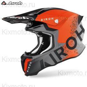 Шлем Airoh Twist 2.0 Bit, Серо-оранжевый