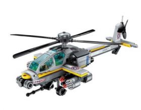Конструктор аналог лего вертолёт AH-64, 280 деталей