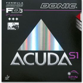 Накладка Donic Acuda S1 (гладкая) Max черная