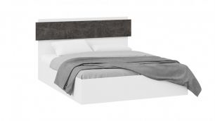 Кровать с ПМ «Нео» Тип 1 (с подъемным механизмом) (Белый/Ателье темный)