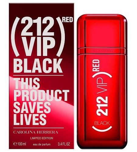 Парфюмерная вода Carolina Herrera 212 VIP Black RED For Men 100 мл