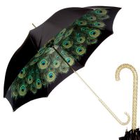 Зонт-трость Pasotti Nero Hawaii Swarovski Рearls
