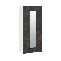 Шкаф «Нео» 3-х дверный с зеркалом (Белый/Ателье темный)