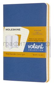 Книжка зап.Moleskine Pocket Volant линейка синяя QP711B