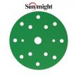 Шлифовальные круги комплект 100 шт FILM L312T+ 150 мм на липучке 15 отверстий зелёные P 2000 SUNMIGHT 53023-100