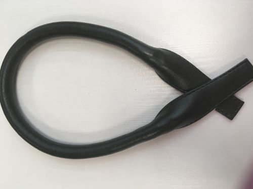 Ручка кожаная для сумок. Цвет: болотный, 57 см