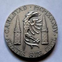 Медаль 1934 Швеция Карлстад UNC