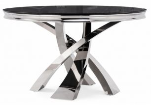 Стеклянный обеденный стол Komin 1 черный