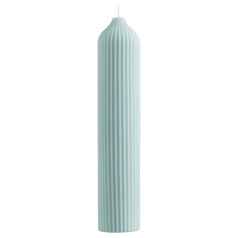 Свеча декоративная мятного цвета из коллекции Edge, 25,5 см