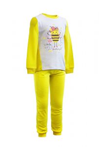 Детская пижама желтого цвета с принтом