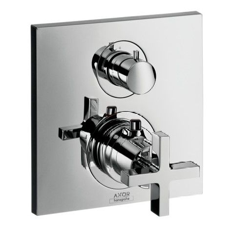 Термостатический смеситель Hansgrohe AXOR Citterio 39725000 для ванны и душа схема 3