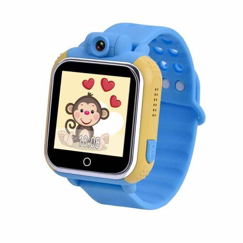 Умные Детские Часы С GPS Smart Baby Watch GW1000 (G75), Цвет Желто-Голубой