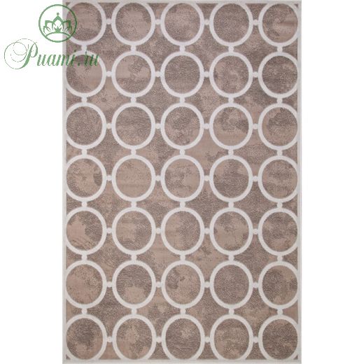 Ковёр прямоугольный Sierra D713, размер 60x110 см, цвет beige-cream 2