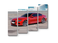 Модульная картина Красный BMW