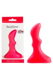 Анальная пробка Lola Toys Back Door Small Ripple Plug розовая, 8*2,5 см
