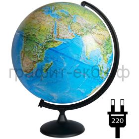 Глобус 42см Глобусный мир физико-политический с подсветкой 10355