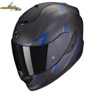 Шлем Scorpion EXO-1400 Evo Carbon Air Kendal, Чёрно-синий матовый