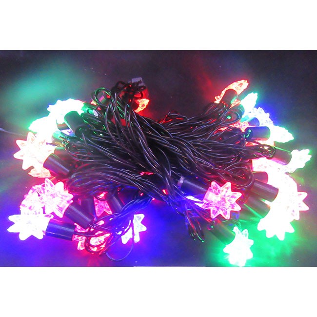 Электрическая гирлянда фигур 40л LED 8реж 6м цветной МК-19099