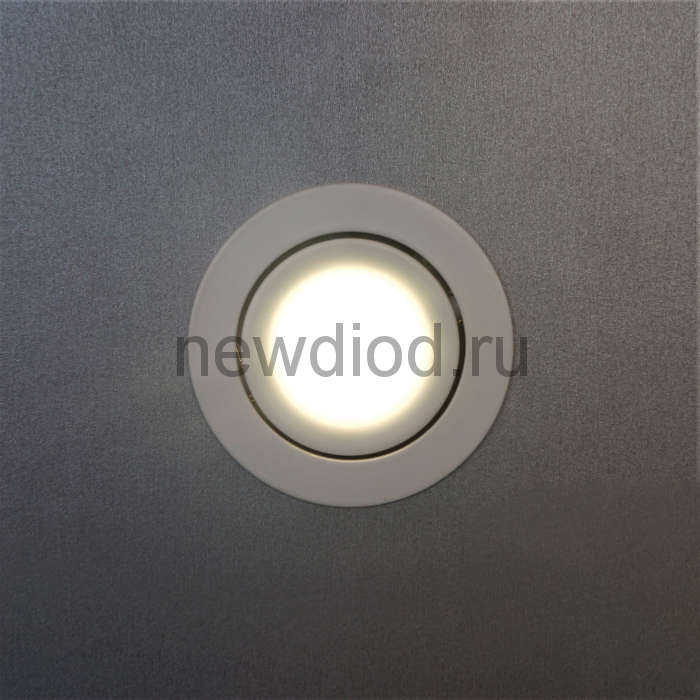 Точечный Светильник Loft 9580 95mm Алюминий под лампы GU10 GU5.3 КРУГ поворотный БЕЛЫЙ Oreol