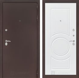 Дверь Входная Лабиринт CLASSIC антик медный 23 Белый софт металлическая