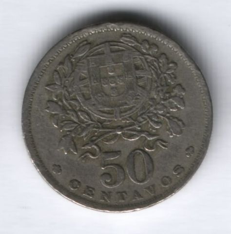 50 сентаво 1956 г. Португалия