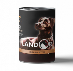 Ландор для собак всех пород индейка с уткой 400г