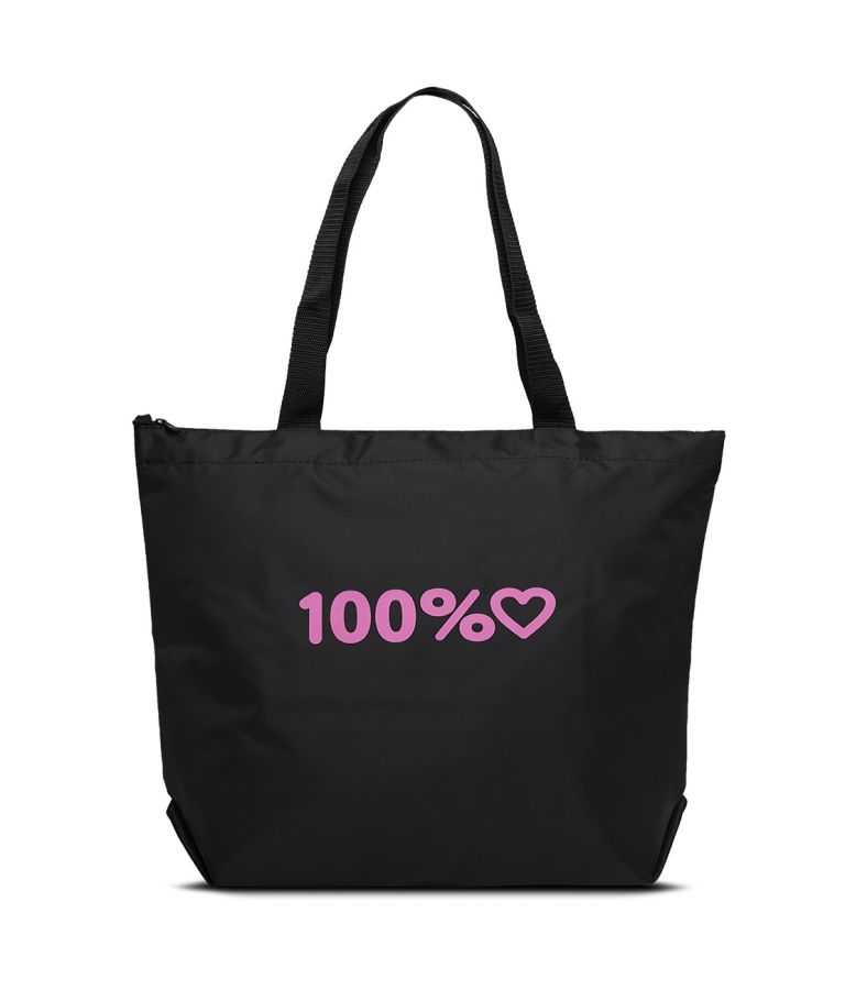Сумка-шоппер ANTAN 1-111 100% love/black