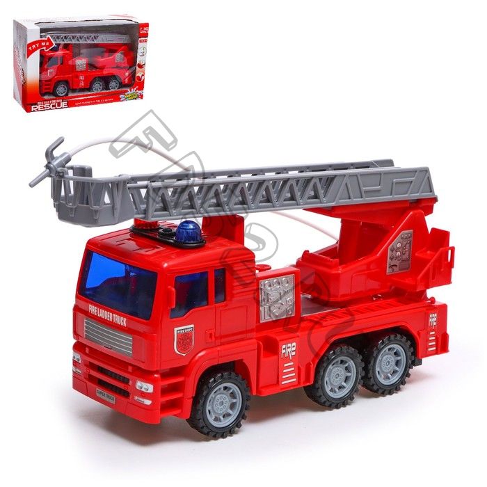 Машина инерционная «Пожарная», масштаб 1:16, световые и звуковые эффекты, стреляет водой, МИКС