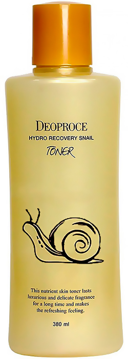 DEOPROCE Тонер для лица с муцином улитки. Hydro recovery snail toner, 380 мл.