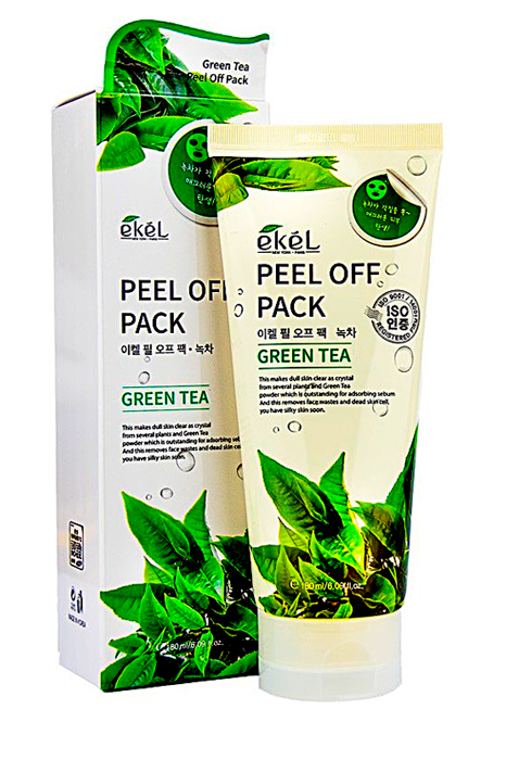 EKEL Маска - пленка с экстрактом зеленого чая. Peel off pack green tea, 180 мл.