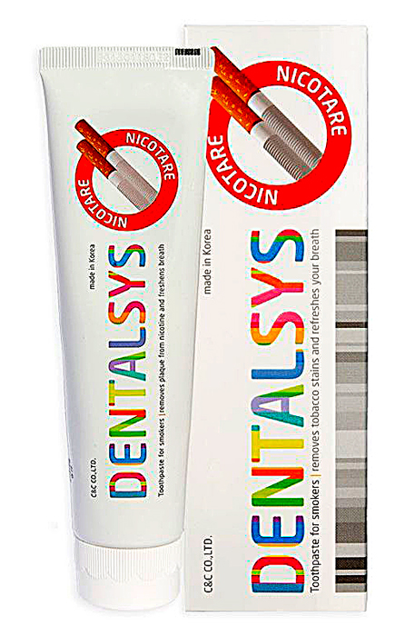 KERASYS Зубная паста для курильщиков никотар. Dental clinic 2080 dentalsys nicotare, 130 гр.