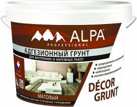 Грунт Адгезионный Alpa Professional Decor Grunt 10л для Декоративных Штукатурок для Внутренних и Наружных Работ