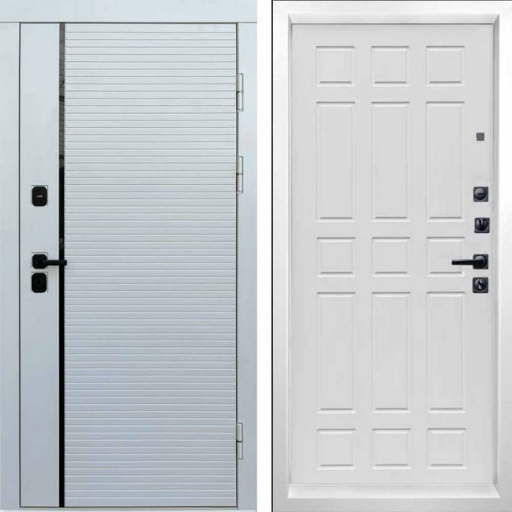 Входная дверь Termo-door WHITE LINE Спарта Белое дерево Металлическая