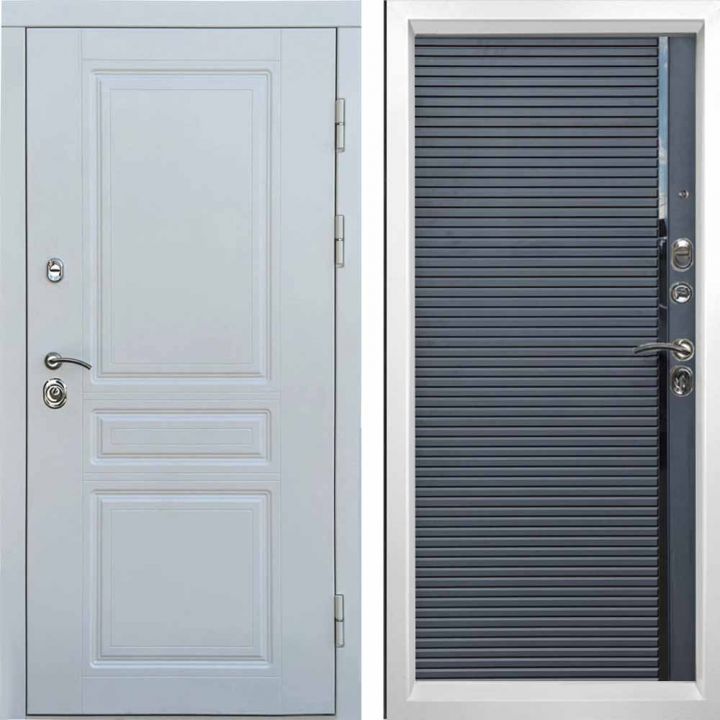 Входная дверь T.DOOR Орегон WHITE Porte black