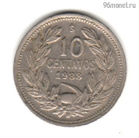 Чили 10 сентаво 1938