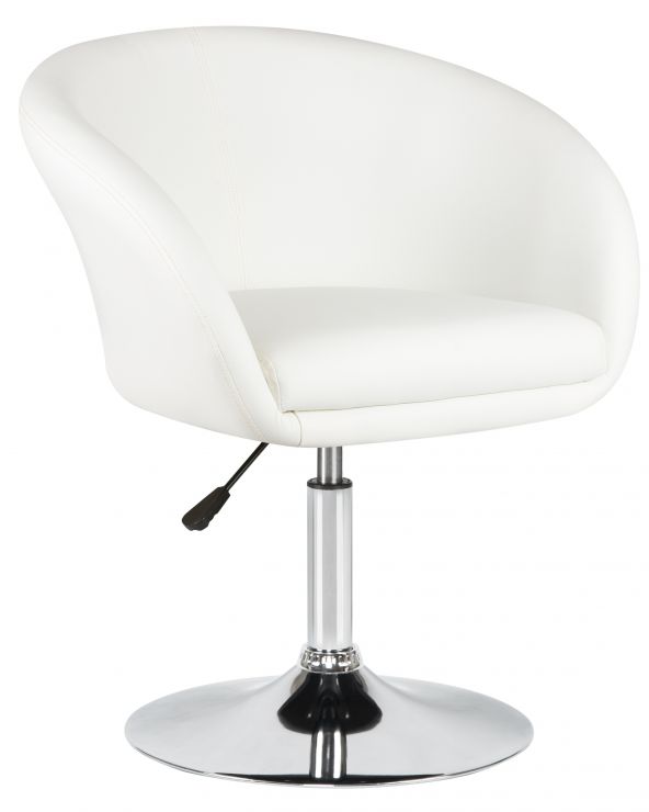 Кресло дизайнерское DOBRIN EDISON (белый)