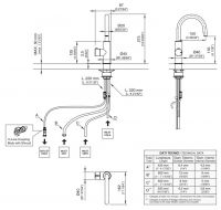 Кран для кухонной мойки Cea Design MIL 211 схема 3