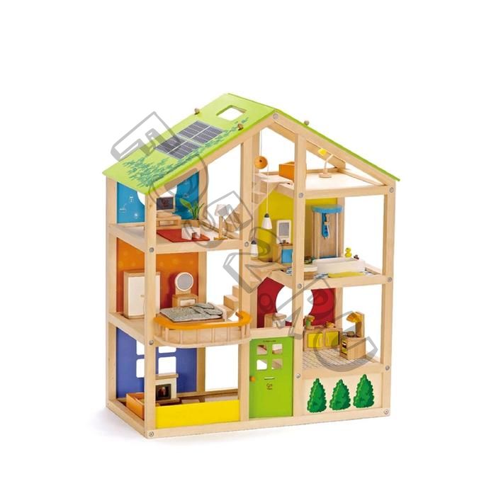 Кукольный домик для мини-кукол с мебелью, 33 предмета