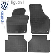 Коврики Volkswagen Tiguan I от 2007 - 2016 в салон резиновые Petex (Германия) - 4 шт.