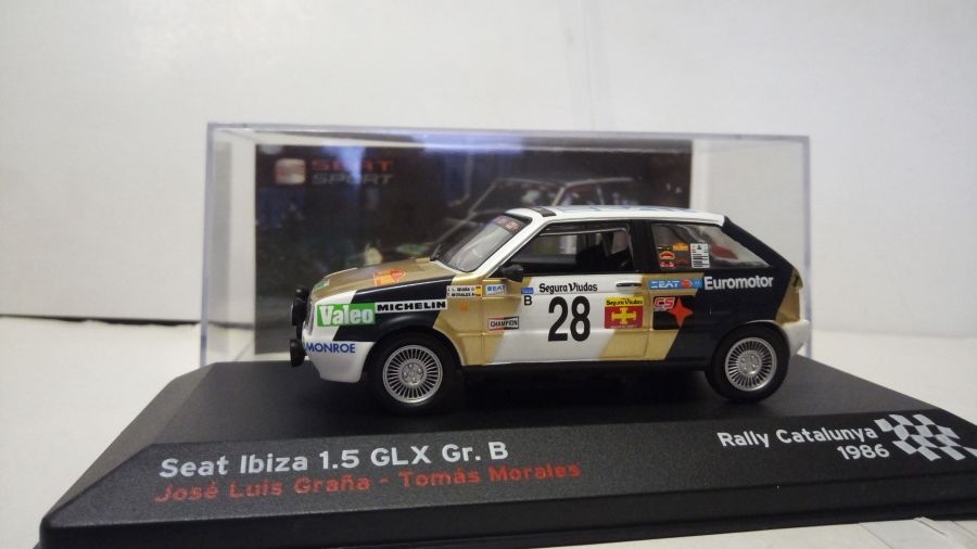 Seat Ibiza  1,5 GLX  Gr. B 1986 Rallye Cataluniya  (IXO-ALTAYA) 1/43