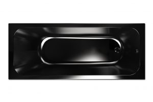 Акриловая ванна Метакам Strict Black на каркасе 170x70, черный ABS-015390