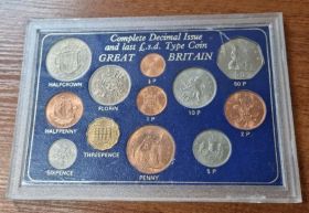 Великобритания Набор 12 монет 1965-1971 UNC