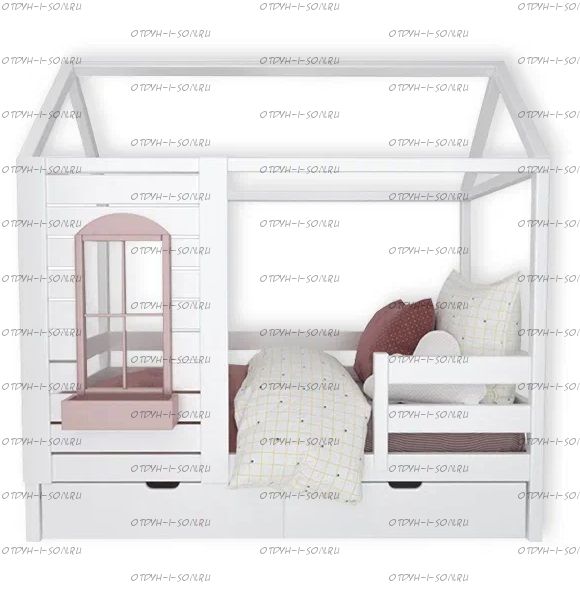 Кровать Домик Fairy Land с ящиками Simple Lux №32, любые размеры