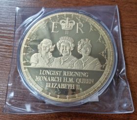 Великобритания Памятная медаль "Самое долгое правление монарха - королевы Елизаветы II" 2016 год Proof