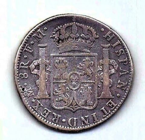 8 реалов 1777 Мексика Карл III Испания AUNC- XF