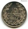Либерия 10 центов 1984