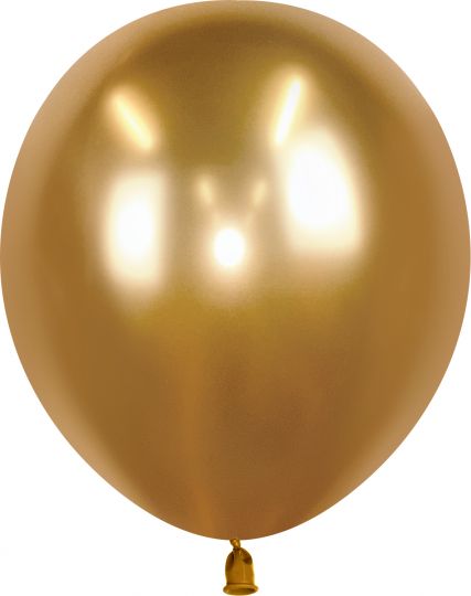 Ненадутый золото хром 30 см шар латексный